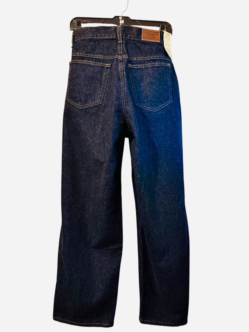 Vtg 90s L.L. Bean Double L Wide Leg Jeans 16 Petite NWT Deadstock Made in USA